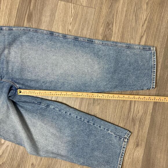 Talbots High Waist Straight Ankle Jean Size 8 Wide Leg - Picture 7 of 8